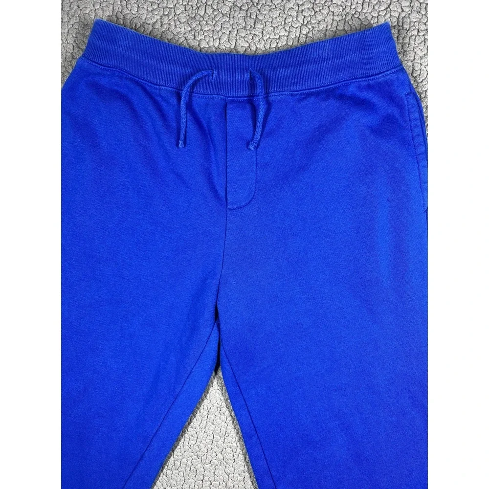 Polo Ralph Lauren Boys Royal Blue Fleece Joggers Sweatpants Graphic Logo L 14-16